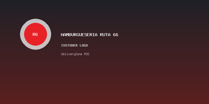 Logo generado para Hamburguesería Ruta 66
